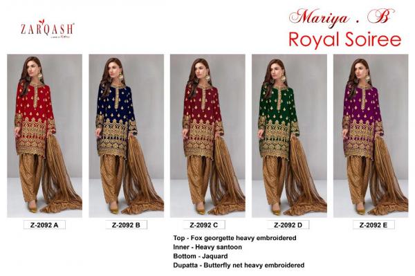 Zarqash Mariya B Royal Soiree Beautiful Festive Pakistani Salwar 